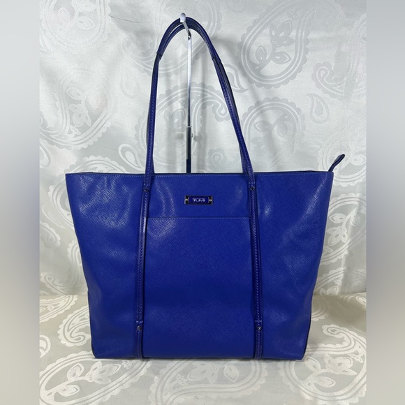 Tumi Cobalt Saffiano Tote - Picture 1 of 15
